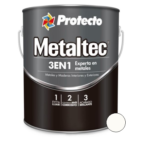 ESMALTE PROTECTO T-11 METALTEC 3 EN 1 BLANCO GALON